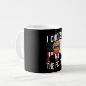 Ik Kies De Misdadiger Grappige Trump Amerikaanse V Koffiemok (Voorkant links)