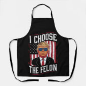 Ik Kies de Misdadiger Grappige Trump VS Verkiezing Schort (Voorkant)