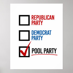 Ik kies de Pool Party - - Poster