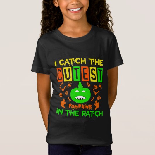 Ik kies de schattigste pompoenen in de patch t-shirt (Voorkant)
