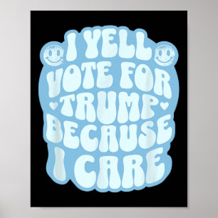 Ik kies de veroordeelde grappige Trump patriot rep Poster