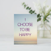 Ik kies ervoor om blij te zijn met Briefkaart (Staand voorkant)