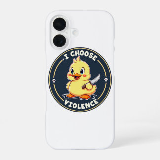 Ik Kies Geweld - Cute Duck iPhone Hoesje iPhone 16 Hoesje