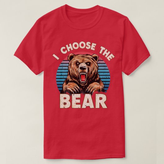 Ik kies het beer 2 t-shirt (Design voorkant)