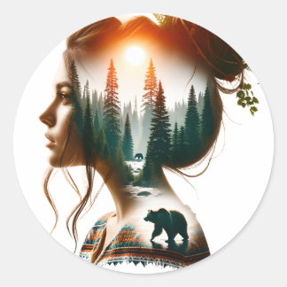 Ik kies het Beer Ronde Sticker