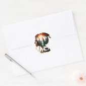 Ik kies het Beer Ronde Sticker (Envelop)