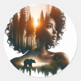 Ik kies het Beer Ronde Sticker