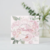 Ik kies je Moederdag Pioen Bloemen Kaart (Staand voorkant)