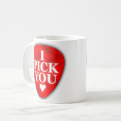 Ik kies je Mok-rood met hart Koffiemok (Voorkant links)