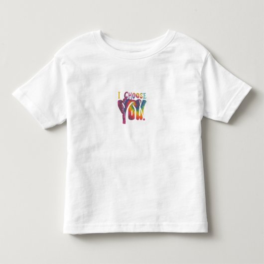 Ik kies je peuter kinder shirts (Voorkant)