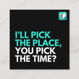 Ik kies, jij kiest? vierkante visitekaartje