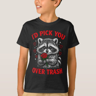 Ik kies jou boven afval grappige valentijnsdag was t-shirt