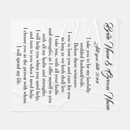 Ik kies jou. fleece deken (Voorkant (Horizontaal))