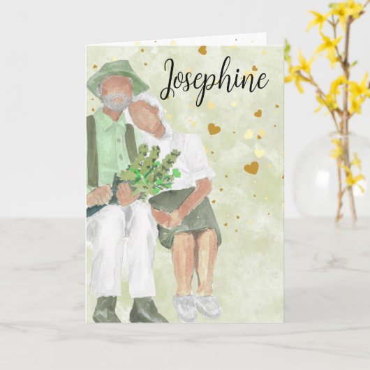 Ik kies jullie weer in een groot Jubileum Kaart (Gele Bloem)