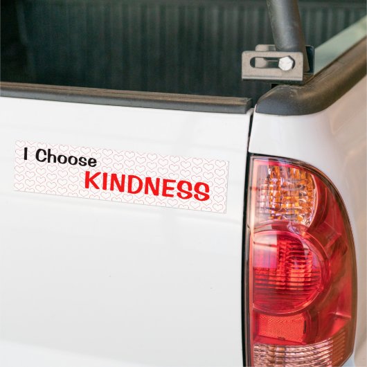 Ik kies Kindness Bumpersticker (Op Truck)