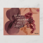 Ik kies nog steeds voor vreugde - inspirerend cade briefkaart (Achterkant)