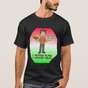 Ik Kies Tacos Grappige Gym vs Tacos Ontwerp T-shirt