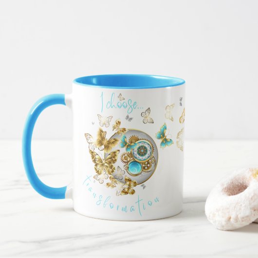 Ik kies - Transformation Coffee Cup Mok (Met donut)