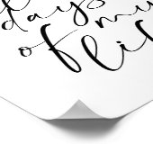 Ik kies u alle dagen van mijn leven Dual Fonts Poster (Hoek)
