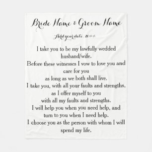 Ik kies u fleece deken