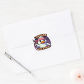 Ik kies Violence Funny Duck Vierkante Sticker (Envelop)