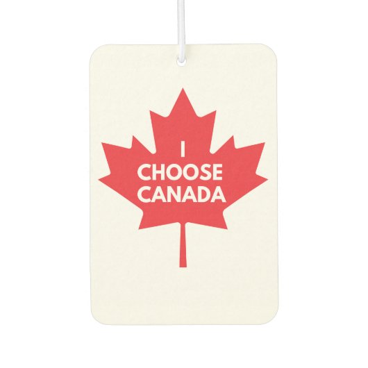 Ik kies voor Canada Air Freshener Luchtverfrisser (Voorkant)