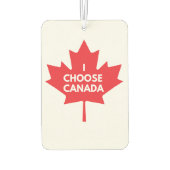 Ik kies voor Canada Air Freshener Luchtverfrisser (Achterkant)