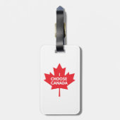 Ik kies voor Canada Bagagelabel (Achterkant verticaal)