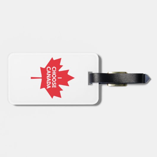 Ik kies voor Canada Bagagelabel (Achterkant horizontaal)