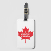 Ik kies voor Canada Bagagelabel (Voorkant (verticaal))