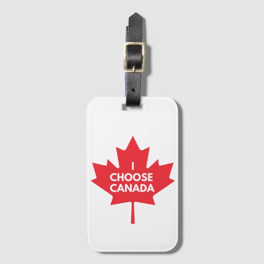 Ik kies voor Canada Bagagelabel (Voorkant (verticaal))