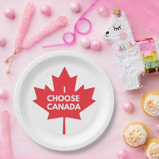 Ik kies voor Canada Paper Bord (Feest)