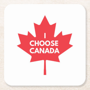 Ik kies voor Canada Paper Onderzetter