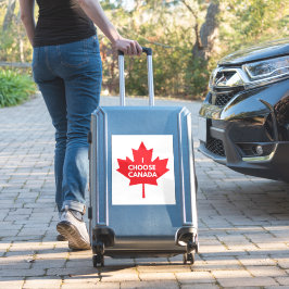 Ik kies voor Canada Round Vinyl Sticker