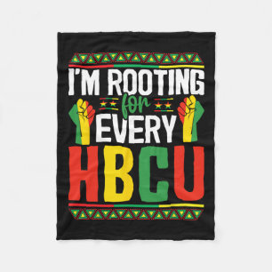 Ik kies voor elke HBCU Black History Month STU Fleece Deken