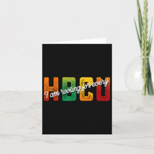 Ik kies voor elke HBCU Black History Month STU Kaart