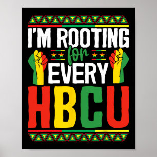 Ik kies voor elke HBCU Black History Month STU Poster