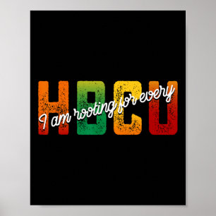 Ik kies voor elke HBCU Black History Month STU Poster