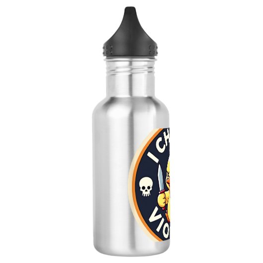 Ik kies voor geweld Angry Duckling Waterfles (Links)