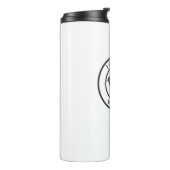 Ik kies voor geweld Grappige wasbeer Thermosbeker (Gedraaid links)