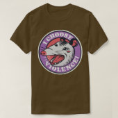 Ik kies voor geweld Skunk Opossum van Tobe Fonseca T-shirt (Design voorkant)