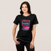 Ik kies voor geweld tegen kanker Tri-Blend shirt (Voorkant volledig)