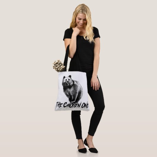 Ik kies voor het Beer... Tote Bag (Op model)