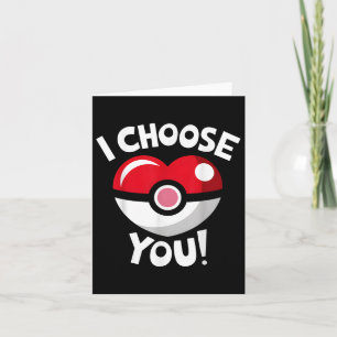 Ik kies voor jou Funny Valentijnsdag Love Heart Bo Kaart