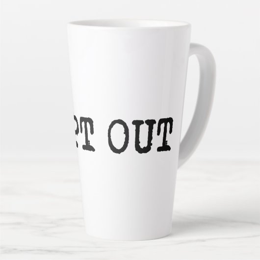 Ik kies voor T-shirt Latte Mok (Rechterhoek)