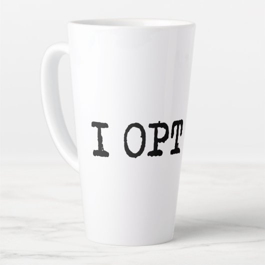 Ik kies voor T-shirt Latte Mok (Linkerhoek)