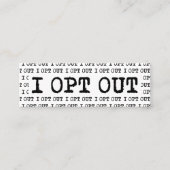 Ik kies voor T-shirt Mini Visitekaartje (Voorkant)