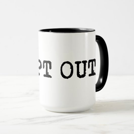 Ik kies voor T-shirt Mok (Voorkant rechts)