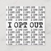 Ik kies voor T-shirt Vierkante Visitekaartje (Voorkant)