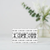 Ik kies voor T-shirt Visitekaartje (Staand voorkant)